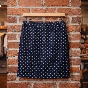 J. CREW POSTCARD DENIM MINI SKIRT